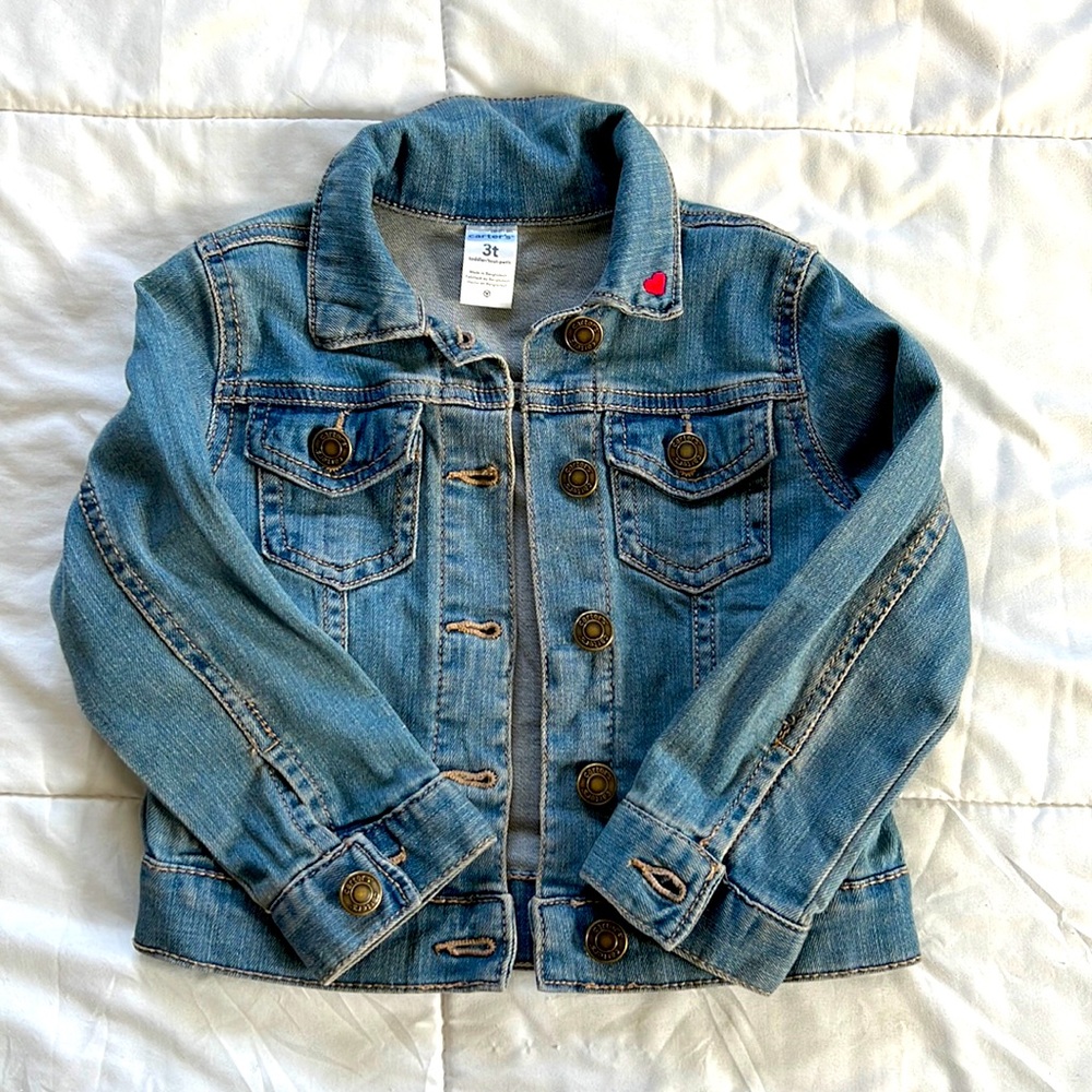 Carters Toddler Jean Jacket 3T. In good worn condition.